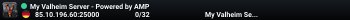 My Valheim Server - Powered by AMP