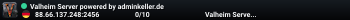 Valheim Server  powered by adminkeller.de