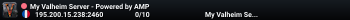 My Valheim Server - Powered by AMP