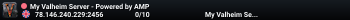 My Valheim Server - Powered by AMP