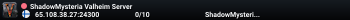 ShadowMysteria Valheim Server