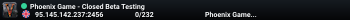 Phoenix Game - Closed Beta Testing