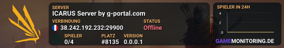 ICARUS Server by g-portal.com