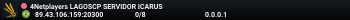 4Netplayers LAGOSCP SERVIDOR ICARUS