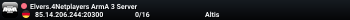 Elvers.4Netplayers ArmA 3 Server