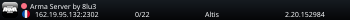 Arma Server by 8lu3