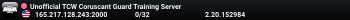 Unofficial TCW Coruscant Guard Training Server