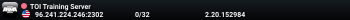 TOI Training Server
