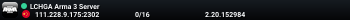 LCHGA Arma 3 Server