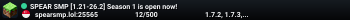SPEAR SMP [1.21-26.2] Season 1 is open now!