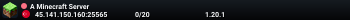 A Minecraft Server