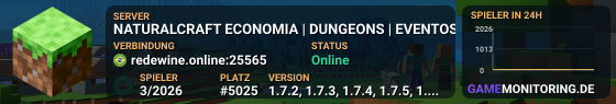 NATURALCRAFT ECONOMIA | DUNGEONS | EVENTOS
