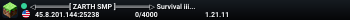 ◁════════[ ZARTH SMP ]════════▷ Survival iii Clan iii Adventure
