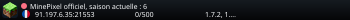 MinePixel officiel, saison actuelle : 6