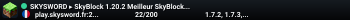 SKYSWORD ▸ SkyBlock 1.20.2 Meilleur SkyBlock Français depuis 2020