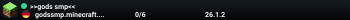 >>gods smp<<