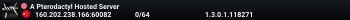 A Pterodactyl Hosted Server