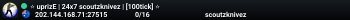 ⭐ uprizE | 24x7 scoutzknivez | [100tick] ⭐