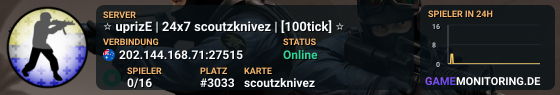 ⭐ uprizE | 24x7 scoutzknivez | [100tick] ⭐