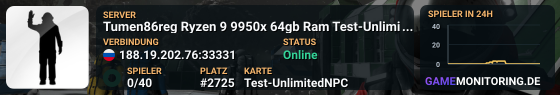 Tumen86reg Ryzen 9 9950x 64gb Ram Test-UnlimitedBuildandNPC