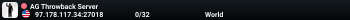 AG Throwback Server