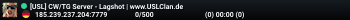 [USL] CW/TG Server - Lagshot | www.USLClan.de