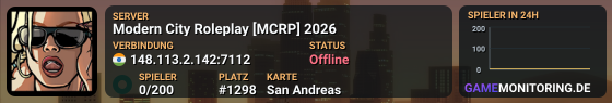 Modern City Roleplay [MCRP] 2026