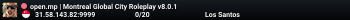 open.mp | Montreal Global City Roleplay v8.0.1