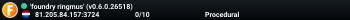 'foundry ringmus' (v0.6.0.26518)