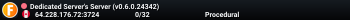 Dedicated Server's Server (v0.6.0.24342)