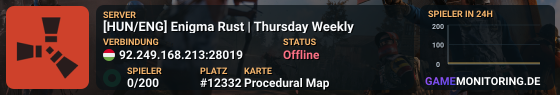 [HUN/ENG] Enigma Rust | Thursday Weekly