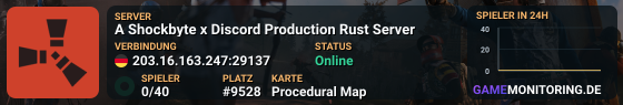A Shockbyte x Discord Production Rust Server