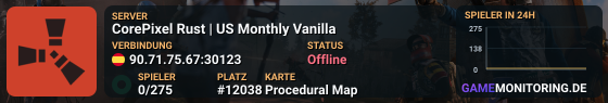 CorePixel Rust | US Monthly Vanilla