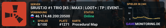 SRUST.IO #1 TRIO [X5 | MAX3 | LOOT+ | TP | EVENT] 12.06