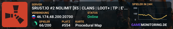 SRUST.IO #2 NOLIMIT [X5 | CLANS | LOOT+ | TP | EVENT] 12.06