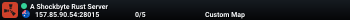 A Shockbyte Rust Server