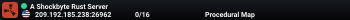 A Shockbyte Rust Server