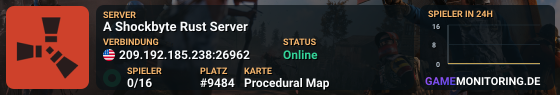 A Shockbyte Rust Server