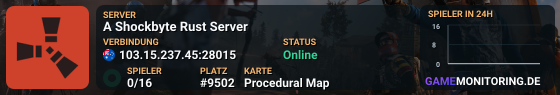A Shockbyte Rust Server