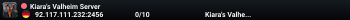 Kiara's Valheim Server