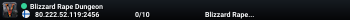 Blizzard Rape Dungeon