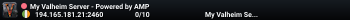 My Valheim Server - Powered by AMP