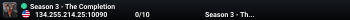 Season 3 - The Completion