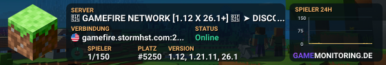 🔥 GAMEFIRE NETWORK [1.12 - 1.21+] 🔥 ➤ DISCORD: discord.gg/uHp6ctFUS3 🔥