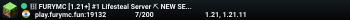 🔥 FURYMC [1.21+] #1 Lifesteal Server ⛏ LIFESTEAL - SEASON 3 🏹