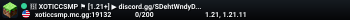 🔥 XOTICCSMP ⚑ [1.21+] ▶ discord.gg/SDehtWndyD 🌊 20% STORE SALE ▶ Get your ranks/Crate keys now!