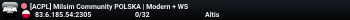 [ACPL] Milsim Community POLSKA | Modern + WS