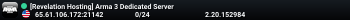 [Revelation Hosting] Arma 3 Dedicated Server