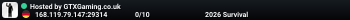 Hosted by GTXGaming.co.uk