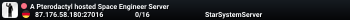 A Pterodactyl hosted Space Engineer Server